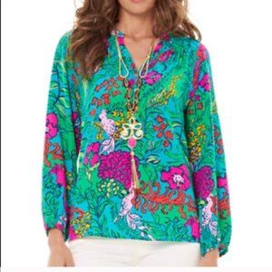 Size Small Lilly Pulitzer Silk Elsa Blouse